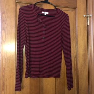 Madewell Striped Thermal long sleeve tee